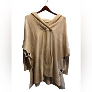 Retrod Side Button acrylic Pullover hooded sweater